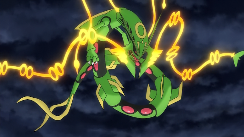 Mega evolução de Rayquaza, revelada