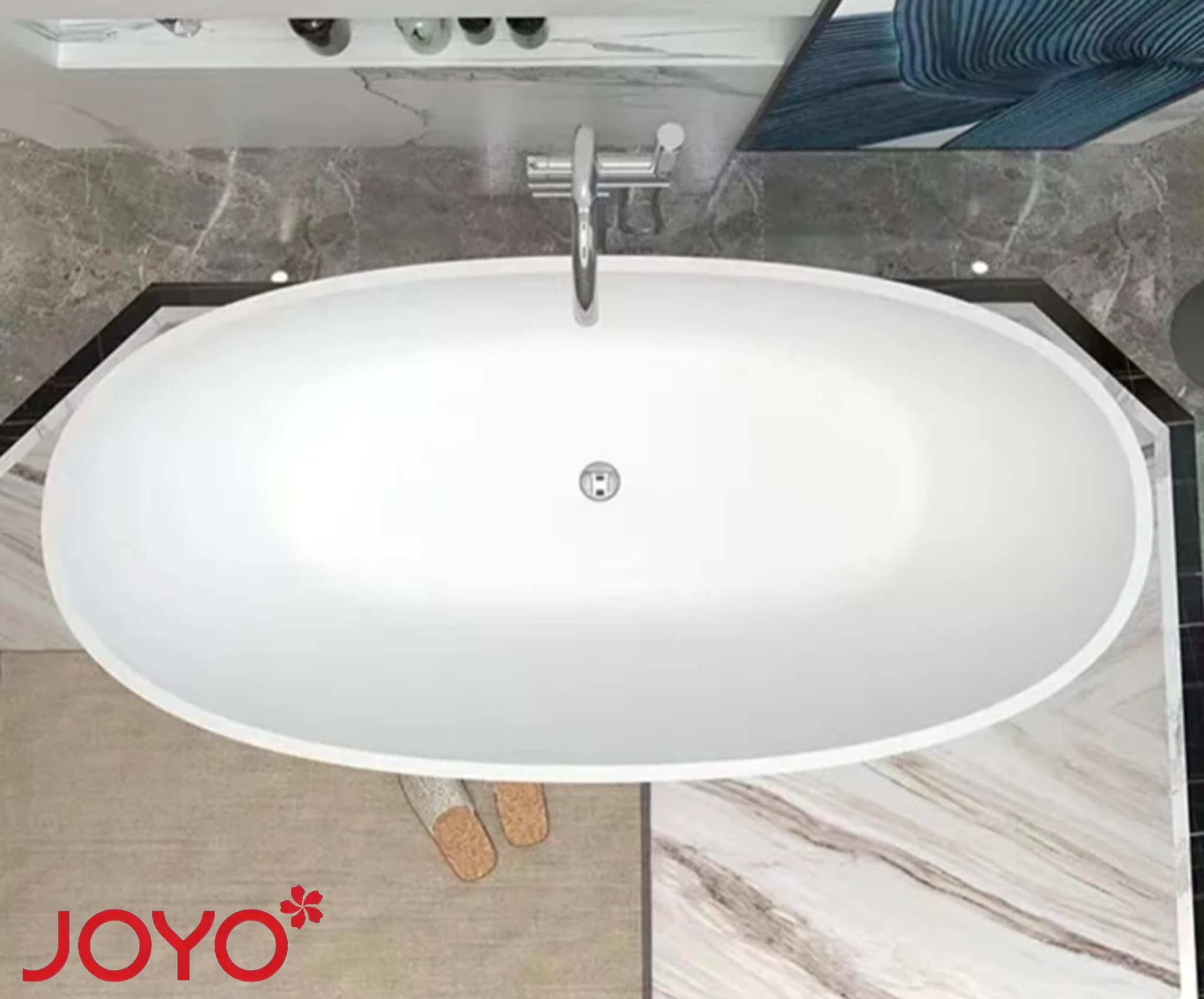 BỒN TẮM OVAN đặt sàn JOYO
