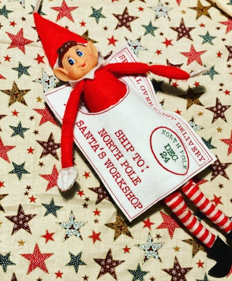 return to santa envelope for elf
