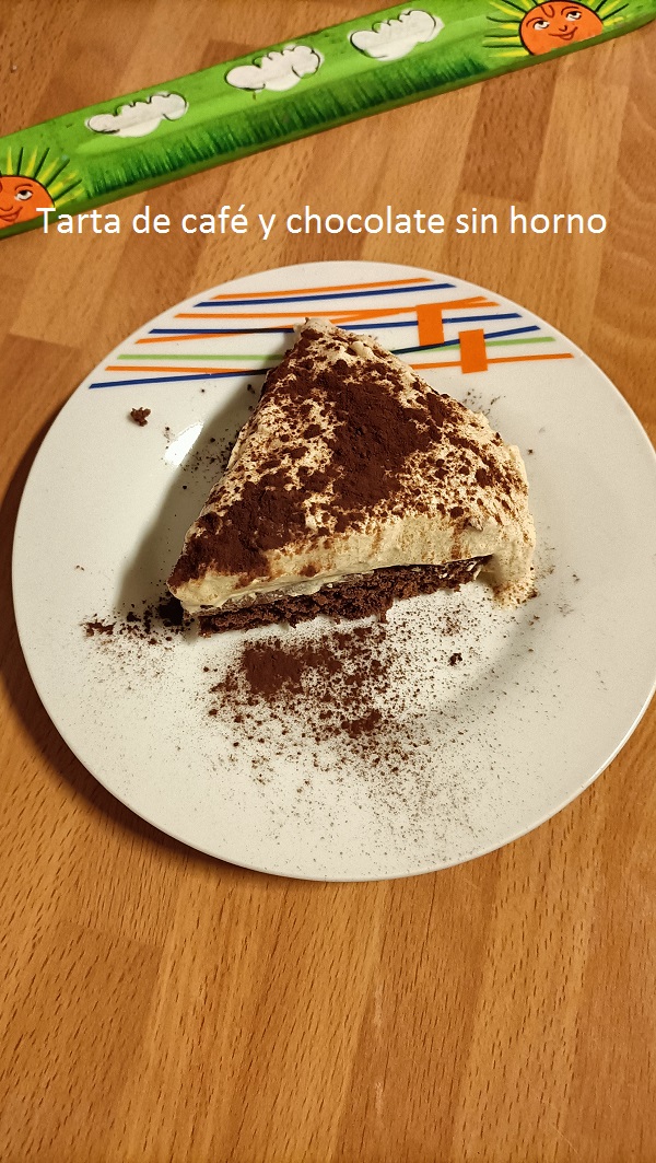 Tarta de café y chocolate sin horno