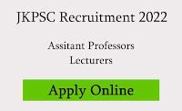 JKPSC Jobs Recruitment 2022 Notification