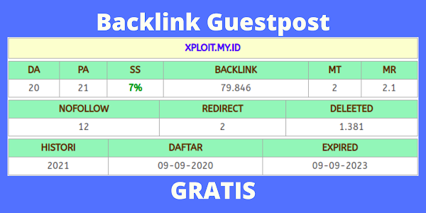 Backlink Guestpost (Gratis)