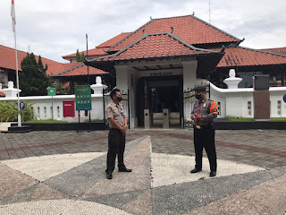 Sampaikan Pesan Kamtibmas, Unitpamobvit Sambangi Museum Sonobudoyo