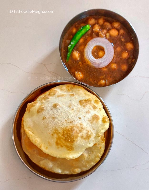 Homemade Chhole Bhature Recipe, FitFoodieMegha