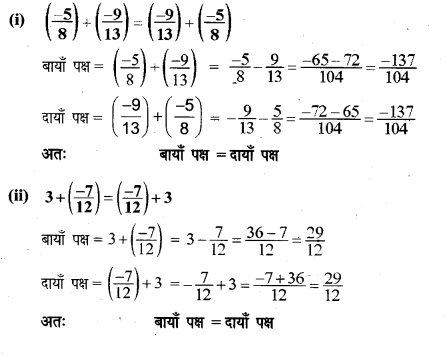 Solutions Class 8 गणित Chapter-1 (परिमेय संख्याओं पर संक्रियाएँ)