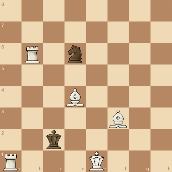 L.A. Times Problem No. 547. Composed for the Los Angeles Times by H. L. Winings, Decatur, Illionois. White mates in two.