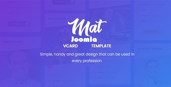 Best vCard & Resume Joomla Template