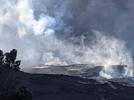 Active lava on Mt. Kilauea