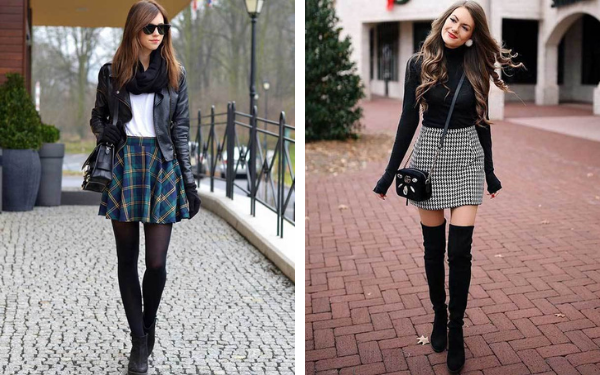 mini skirt outfit ideas