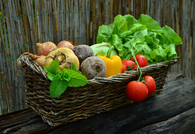 photo of basket of vegetables