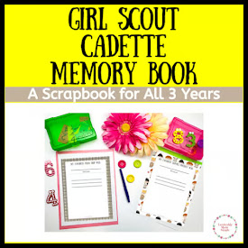 Girl Scout Cadette Memory Book Use All Three Years