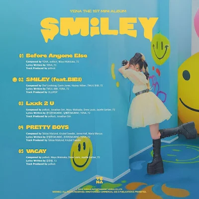 Yena SMiLEY Tracklist