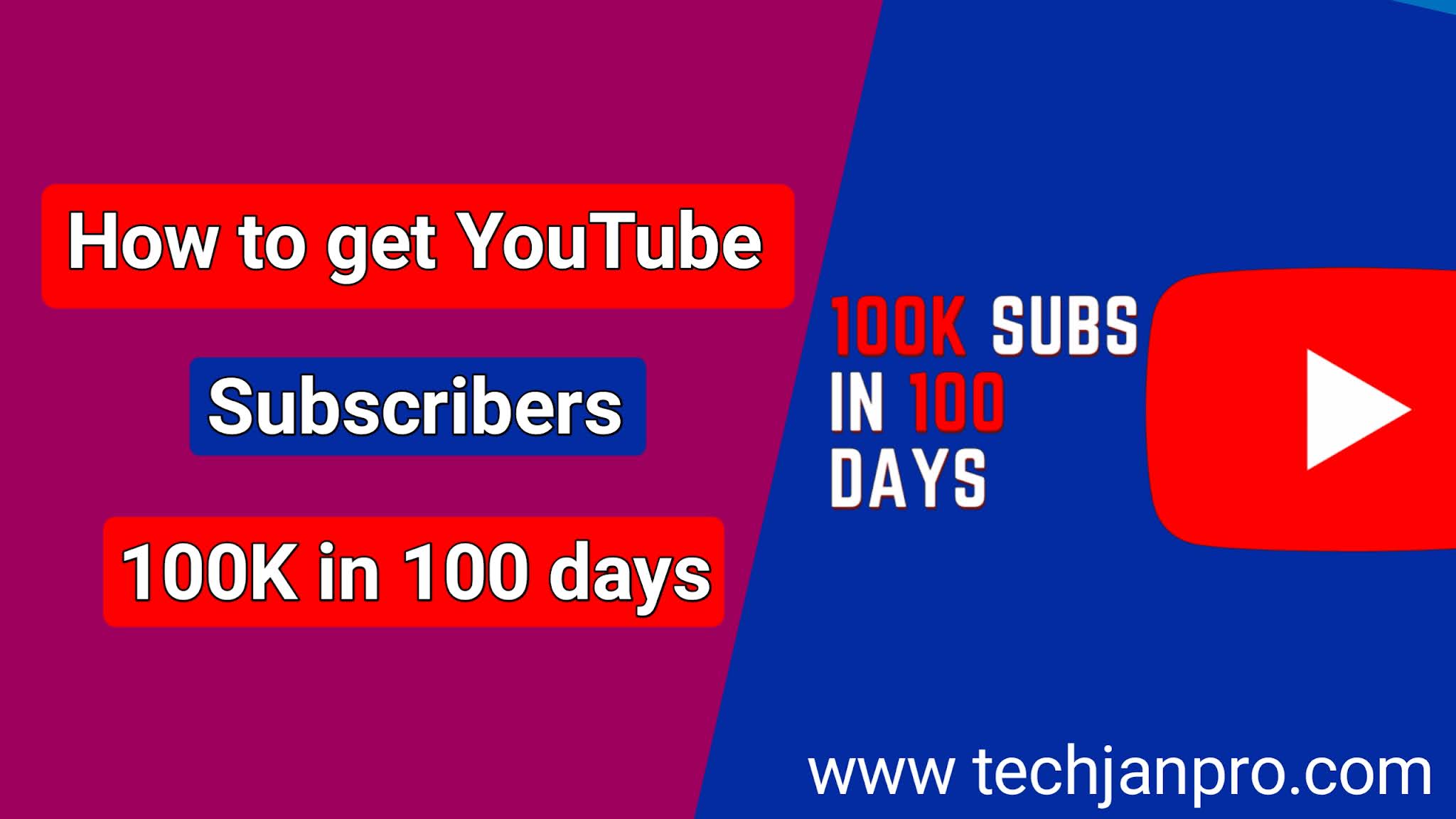 How to get YouTube Subscribers 100K in 100 days