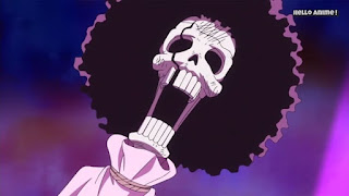 ワンピースアニメ WCI編 822話 ブルック | ONE PIECE ホールケーキアイランド編