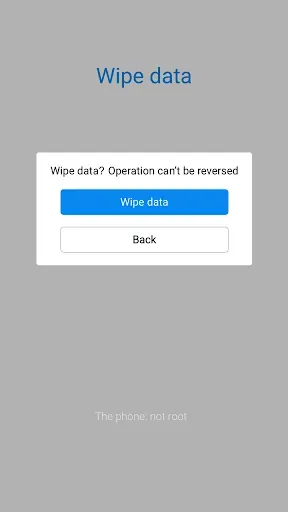 Wipe data>Wipe data>Wipe data