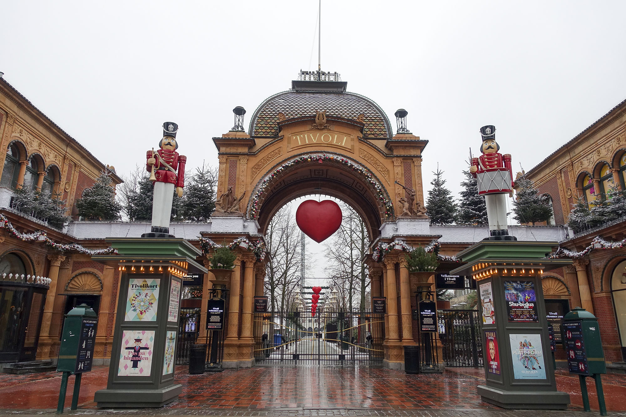 tivoli garden copenhagen christmas decor entrance