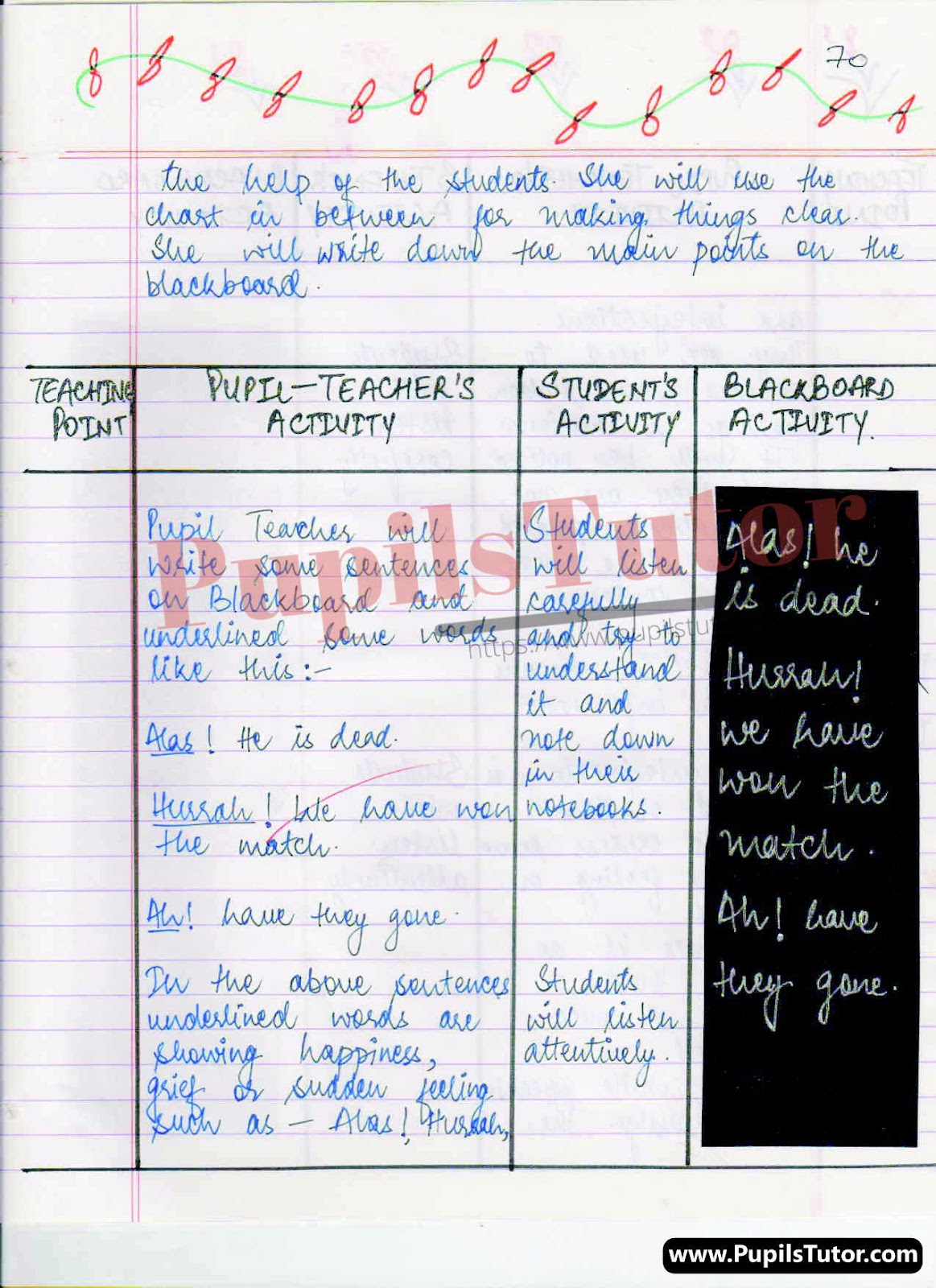 English Grammar Lesson Plan On Interjection For Class/Grade 6 And 7 For CBSE NCERT School And College Teachers  – (Page And Image Number 3) – www.pupilstutor.com