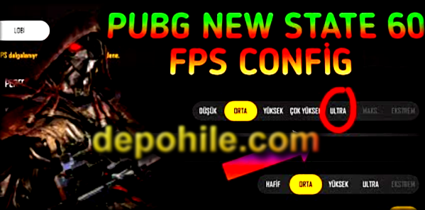 Pubg New State 60 FPS Config Sekmeme Hilesi İndir Bansız