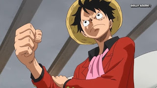 ワンピースアニメ WCI編 828話 ルフィ かっこいい Monkey D. Luffy | ONE PIECE ホールケーキアイランド編