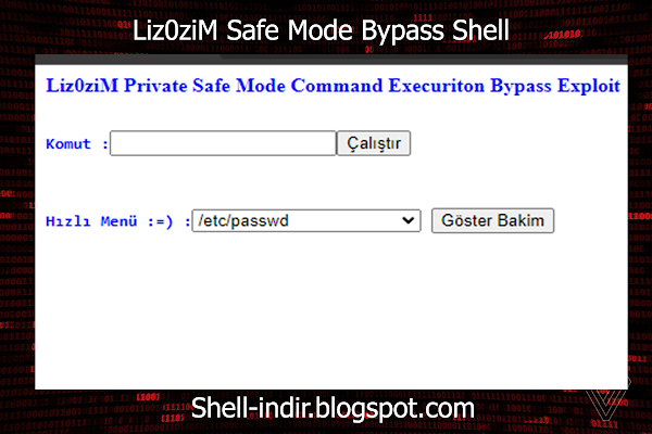 Liz0ziM Safe Mode Bypass Shell Download - Shell İndir