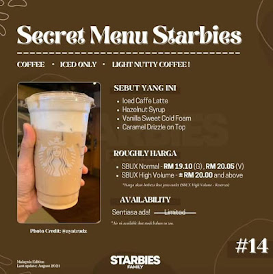 INFO, STARBUCKS , MINUMAN STARBUCKS, STARBUCKS MALAYSIA , MENU STARBUCKS, CARA ORDER STARBUCKS, CARA MUDAH DRIVE THRU STARBUCKS, CARA MUDAH ORDER STARBUCKS, RAHSIA MINUMAN STARBUCKS, FOOD, REVIEW