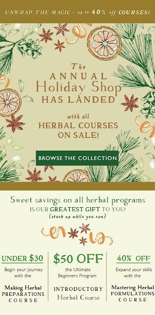 The HOLIDAY SALE IS HERE with up to 40% OFF all Herbal Programs!
