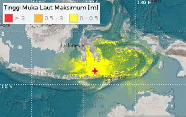 Terjadi 15 Kali Gempa Susulan setelah Gempa Magnitudo 7,4 di Laut Flores