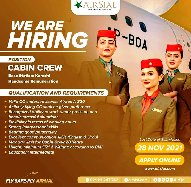 Air Line Jobs | AirSial Latest  Jobs Online Apply | Air Sial Latest Jobs | Airport Jobs | International Airport Latest Jobs
