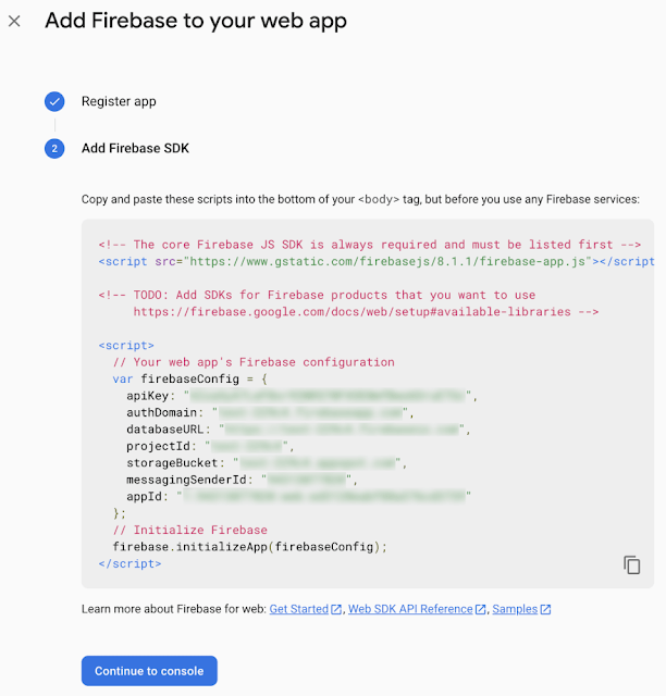 Firebase configuration