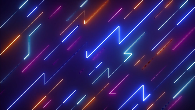 تنزيل_مجاني_خلفية_حية_Abstract Glowing Neon Lines