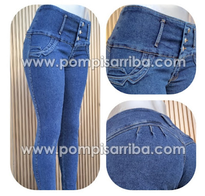 Jeans Tipo Colombiano  - Color Azul Medio