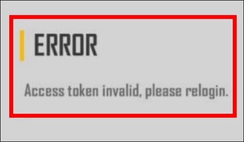 How To Fix Free Fire App Error Access Token Invalid Please Relogin Problem Solved