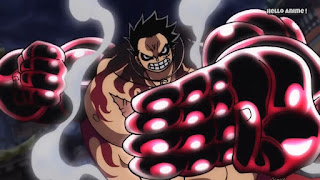 ワンピースアニメ 915話 ワノ国編 弾む男 バウンドマン ルフィVSカイドウ | ONE PIECE