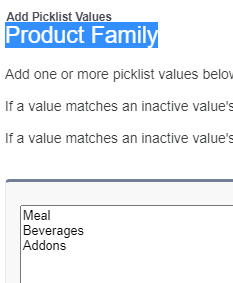 Salesforce CPQ Tutorial - Add values in Product Family