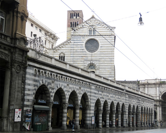 Chiesa di Santo Stefano (Church of Saint Stephen), Piazza di Santo Stefano, Seen from Via XX Settembre, Genoa