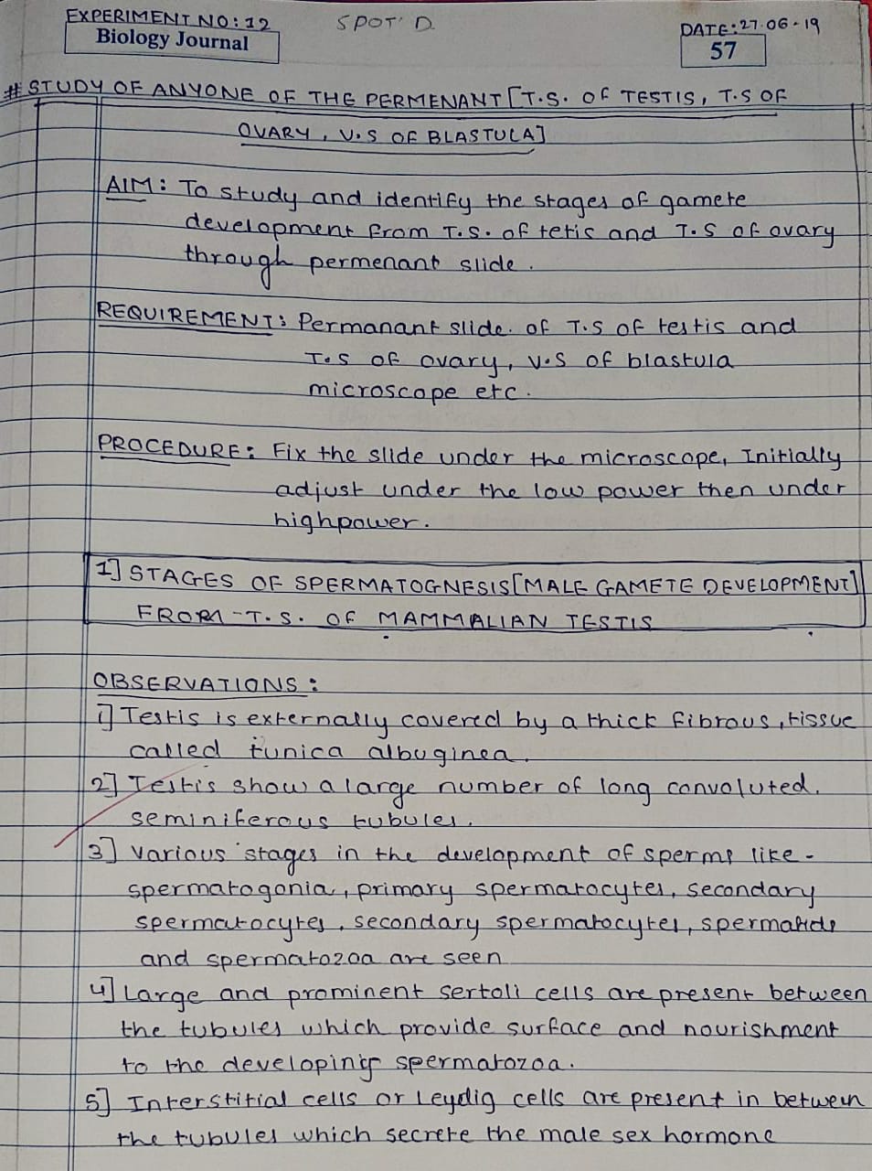 Maharashtra SSC Board 12 Class practical of Biology Journal solutions Part-2
