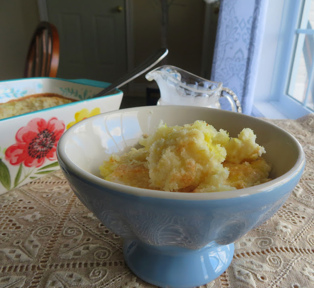 Lemon Biscuit Pudding