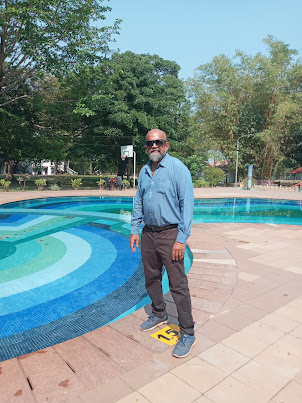 At Bolgatty Palace and Island Resort swimming pool.