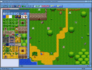 Screenshot dari Editor RPG Maker 95.