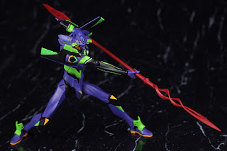 REVIEW Robot Damashii [SIDE EVA] Evangelion Unit 01 + Cassius Spear (Renewal Color Edition), Bandai
