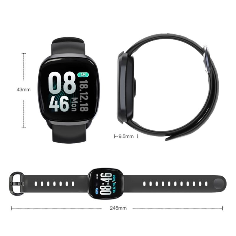 GT103 smart bracelet with 1.3 inches spherical full touchable screen replaces your mobile because of