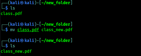 renaming files on terminal