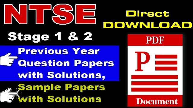NTSE Exam Sample Paper with Solutions