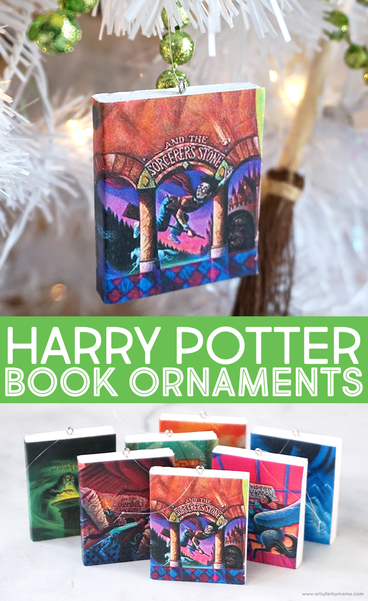DIY Harry Potter Book Ornaments