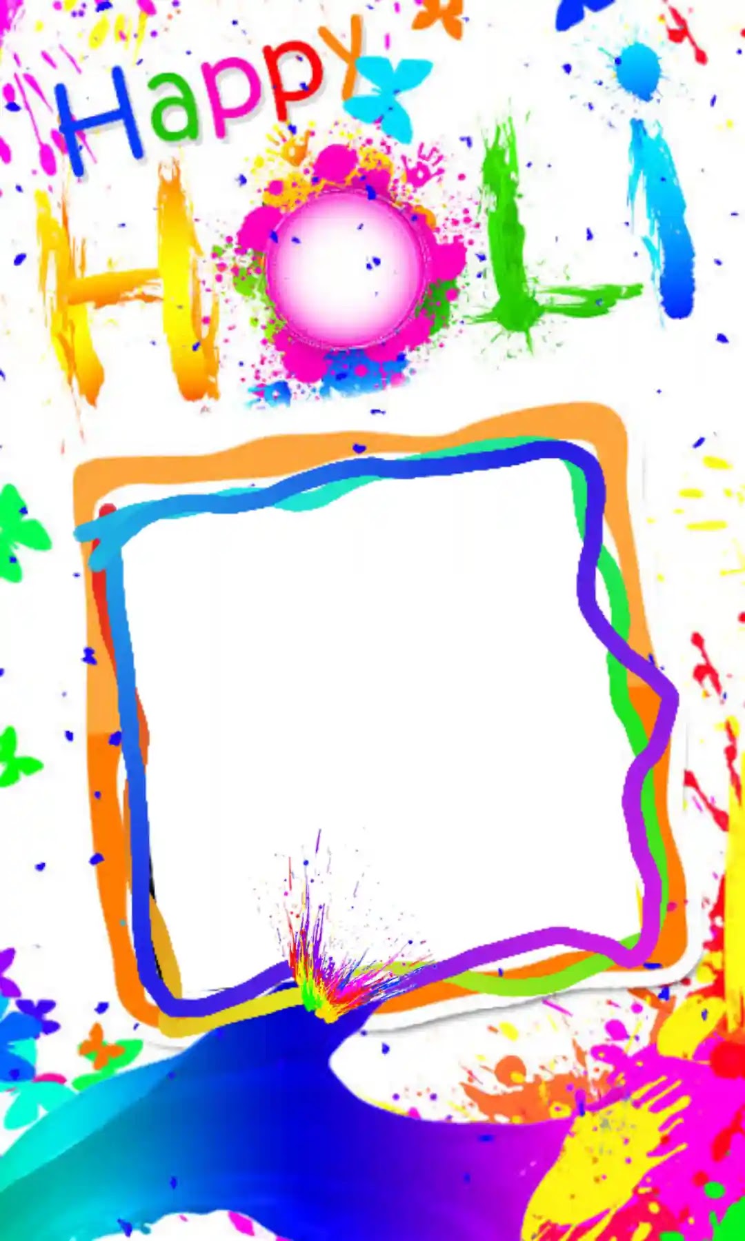 Happy holi poster kaise banaye