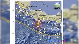 Gempa Tektonik M6,5 Mengguncang Samudera Hindia Selatan Jawa Barat Tidak Berpotensi Tsunami