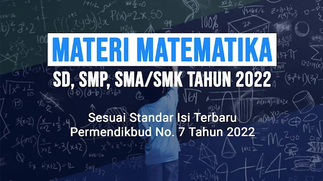 Materi Matematika SD, SMP, SMA/SMK Terbaru Tahun 2022