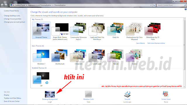 Cara Merubah Walpaper Win 7