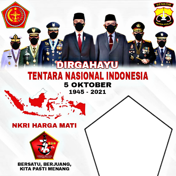 Link Twibbonize Hari Tentara Nasional Indonesia TNI 5 Oktober 2022 id: dirgahayutni762021