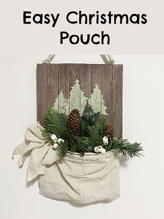 hanging pallet with pouch and overlay
